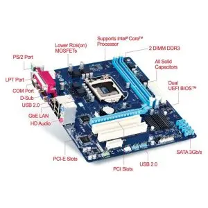 مادربرد استوک گیگابایت مدل GA-H61M-S2PT