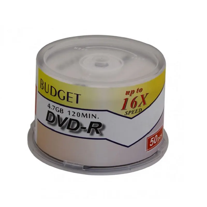 DVD خام باجت BUDGET تکی و بسته ۵۰ عددی