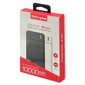پاور بانک فست شارژ 10000 تسکو TSCO TP 827 18W