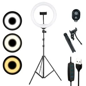 رینگ لایت پایه دار 10 اینچ Hero LED Ring Fill Light